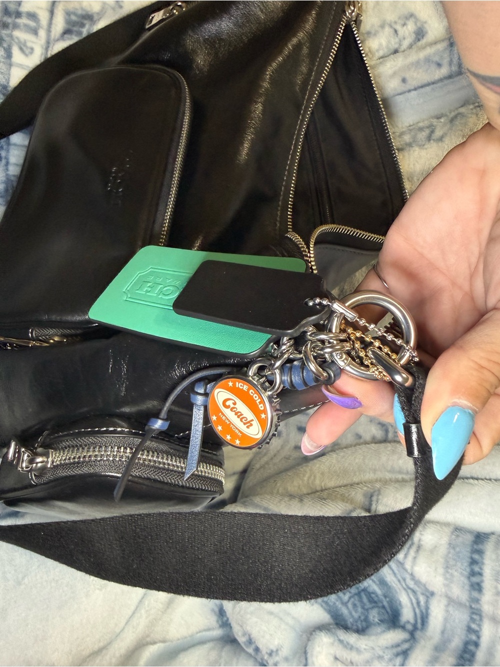 Coach Outlet Men's Finn Crossbody Bag With Pockets And Charms - Picture 5 of 8